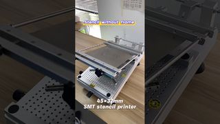 Printer stensil tanpa bingkai yang diperbarui 4532 printer pasta solder tahunan bahan presisi tinggi