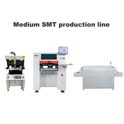 Printer layar SMT Line 3250 Medium, 6 Kepala SMT Pick and Place Machine, 830 Reflow Oven