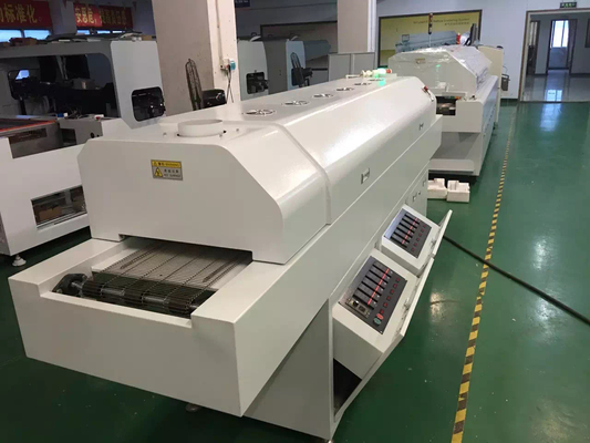635 Oven Reflow 6 Suhu. Zona (atas6+bawah6) Mesin Solder Reflow SMT 2200*350mm