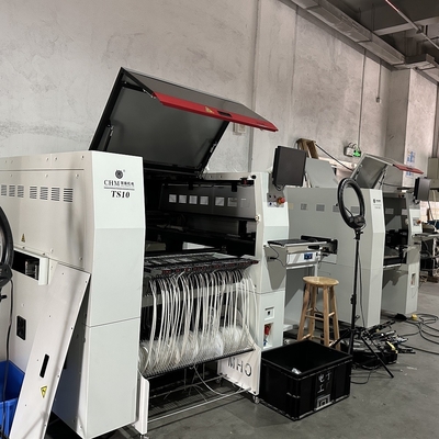 TS10 SMT Pick And Place Machine 10 Kepala 100 Feeder 01005 Dukungan Kecepatan Tinggi