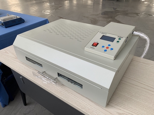 Keakuratan Tinggi 0201 Desktop PCB Assembly Line 4 Kepala CHM-551 SMD Pick and Place Machine Reflow Oven T962C