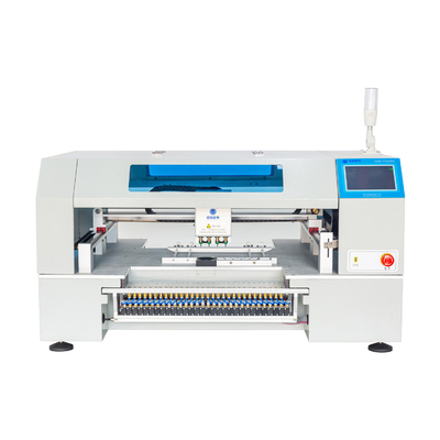 SMT Line kecil 60 Feeders 4 Kepala CHMT560P4 SMT P & P Mesin / Reflow Oven T961 / Solder Paste Printer 3040