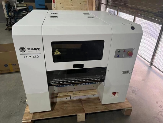 Otomatis PCB Rail Presisi Tinggi 0201 Desktop SMT Pick and Place Machine 4 Kepala CHM-650