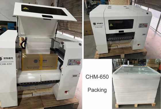 Otomatis PCB Rail Presisi Tinggi 0201 Desktop SMT Pick and Place Machine 4 Kepala CHM-650