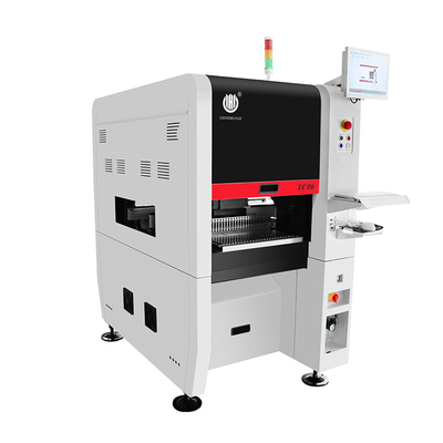 Desain sempit baru TC06 Modul presisi tinggi SMT Pick and Place Machine 6 Kepala Dukungan 01005