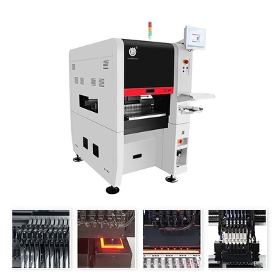 Desain sempit baru TC06 Modul presisi tinggi SMT Pick and Place Machine 6 Kepala Dukungan 01005