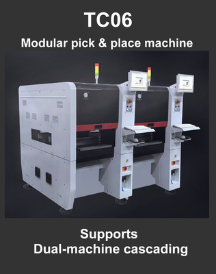 Kompak Industri SMD Pick and Place Machine TC06 Chip Mounter untuk PCB Assembly Line