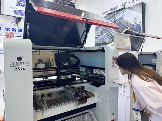 Dual Linear Motor Drive Charmhigh RS10 Suspensi Magnetik SMT Pick and Place Machine