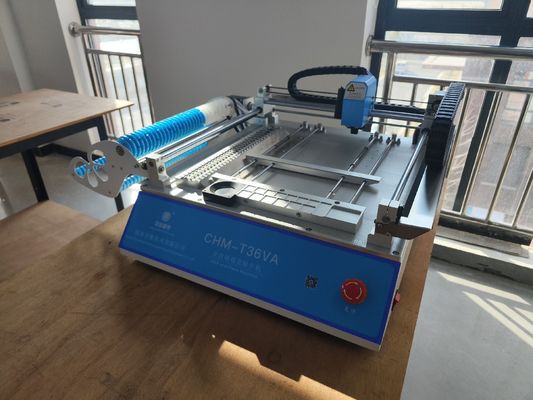 CHMT36VA SMD Pick And Place Machine, Table Top Penempatan Peralatan Getaran Feeder