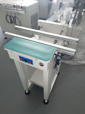 SMT Conveyor PCB Handling Conveyor dengan Panjang 0.5/0.6/0.7/1.0/1.2m Kecepatan yang Dapat Disesuaikan 0-8000mm/menit dan Rentang Lebar Rel 50mm-350mm