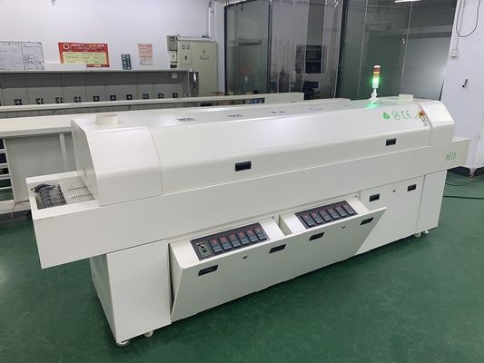 635 Oven Reflow 6 Suhu. Zona (atas6+bawah6) Mesin Solder Reflow SMT 2200*350mm