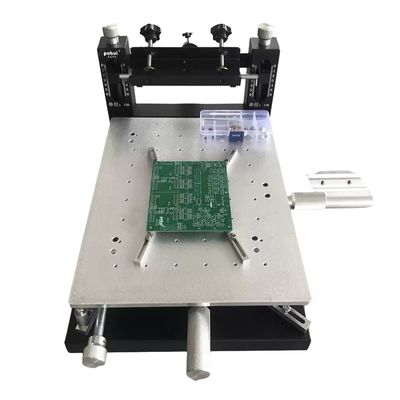 Pencetak Layar SMT Manual Meja untuk Perakitan PCB Dua Sisi, Pencetakan Pasta Solder 300×400mm