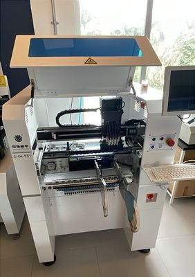 CHM-551 SMD Produksi Line SMT Assembly Line Presisi Tinggi 4 Kepala PCB Membuat Robot