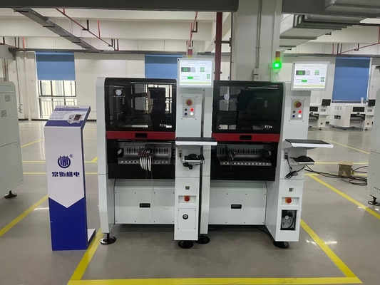 6 Kepala SMT Pick and Place Machine CHM-750 Auto Nozzle Change 0201 Perfect