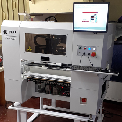 Table Top CHM-650 Tinggi Presisi 4 Heads SMT PCB Component Mounting Machine
