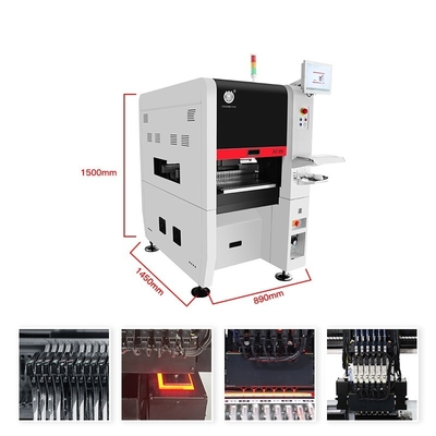 Mesin Pick and Place Modul 6-kepala Kelas Atas TC06 Perakitan PCB Otomatis Penuh