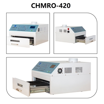 Charmhigh 420 Reflow Oven 300 * 300mm Hot Air + Inframerah 2500w SMT Heating Station