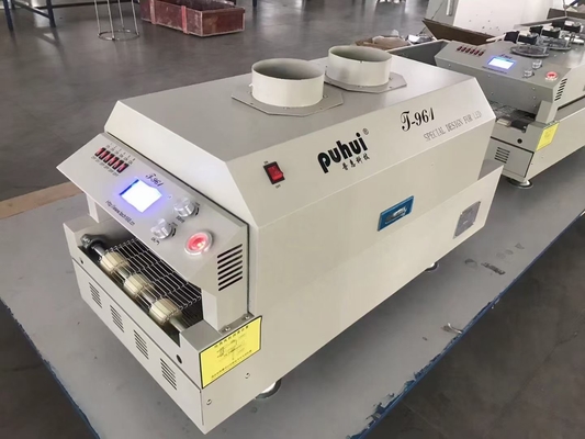 T961 Pemanas Inframerah SMT Reflow Oven 3.5kw 230 * 730mm Solder Oven Puhui T-961