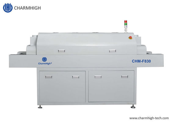 CHM-F830 Oven Reflow SMT Vertikal 8 Zona Suhu Mesin Solder Udara Panas 1400*300mm