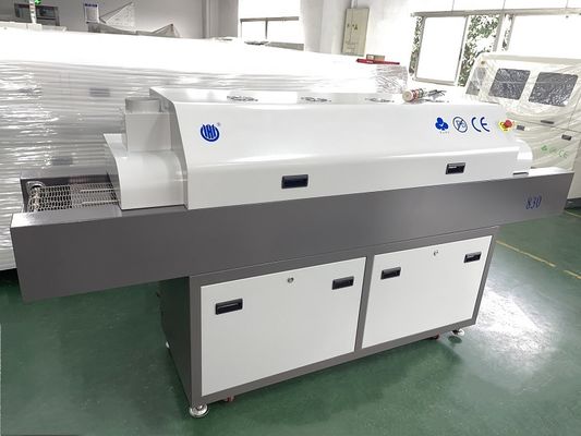 CHM-F830 Oven Reflow SMT Vertikal 8 Zona Suhu Mesin Solder Udara Panas 1400*300mm