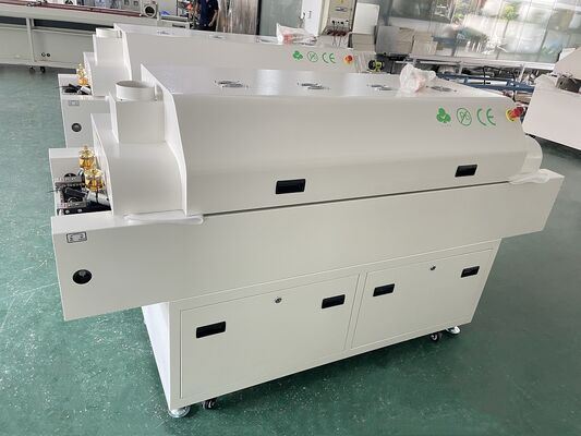 High Precision 4-head CHM-551P SMT Production Line dengan 4-zone Reflow Oven untuk perakitan PCB