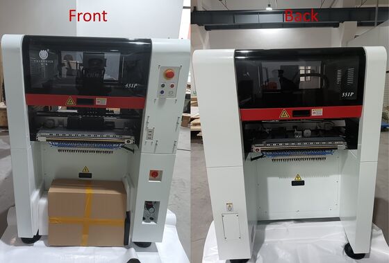 High Precision 4-head CHM-551P SMT Production Line dengan 4-zone Reflow Oven untuk perakitan PCB