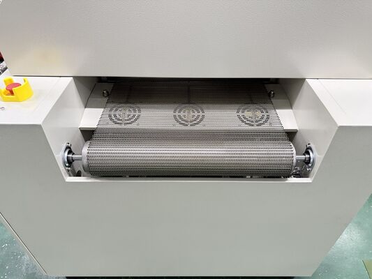 Oven pengeringan IR industri dengan 6 zona pemanasan 280°C suhu maksimum dan kontrol PID untuk pengeringan perekat pelapis cat