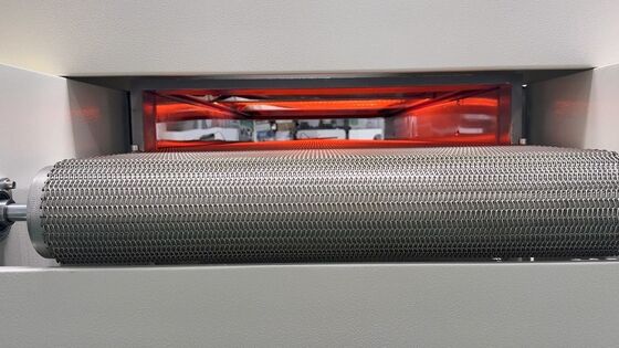 Oven pengeringan IR industri dengan 6 zona pemanasan 280°C suhu maksimum dan kontrol PID untuk pengeringan perekat pelapis cat