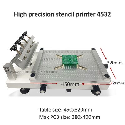 Better Design Manual Stencil Printer 4532 Oil Pressure SMT Silk Printer 45x32cm
