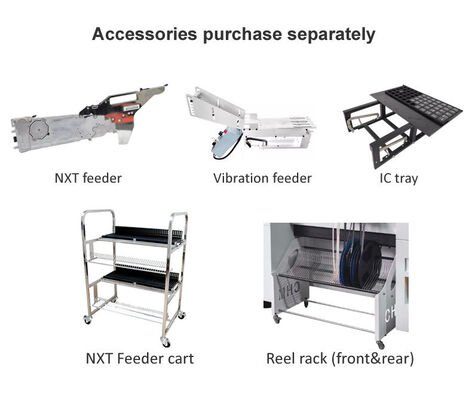 Penjual Terbaik 6 kepala TC06 Pick and Place Machine Kerangka besi cor SMT Chip Mounter