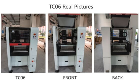 Penjual Terbaik 6 kepala TC06 Pick and Place Machine Kerangka besi cor SMT Chip Mounter