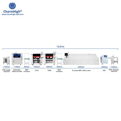 Jalur Perakitan SMT Besar Volume Tinggi Solusi SMT untuk Manufaktur PCBA