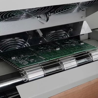 T961 Desktop Reflow Oven dengan Conveyor 730*230mm 6 Temp Zones Mesin pemadatan 3,5KW