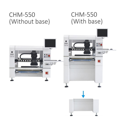 CHM-550 Presisi Tinggi 4 Kepala Mesin Pemasangan Komponen PCB SMT Dengan Meja