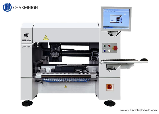 CHM-551 Upgrade 4 Kepala SMT Pick And Place Robot Full Automatic Untuk 0201