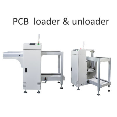 Full-automatic SMT Production PCB Loader Unloader dengan PLC Control System dan SMEMA Interface Compatibility