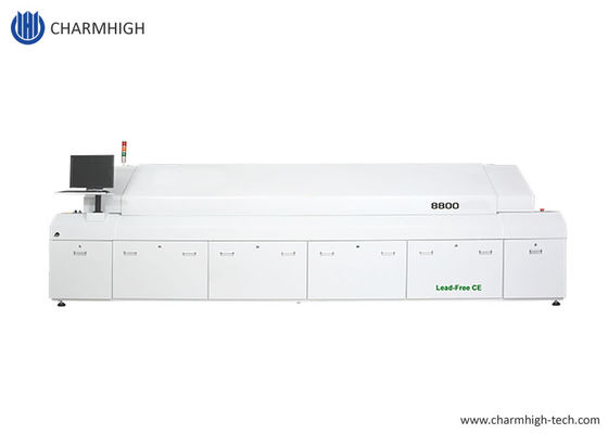 8800 Oven Large Reflow Full Automatic Rail PC Control Bebas Timah 3180x500mm