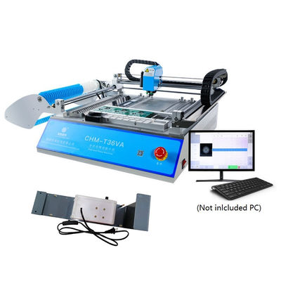 CHMT36VA + Pengumpan Getaran, Mesin Pengambil dan Tempat Desktop Vision 0402-5050 SOP QFN