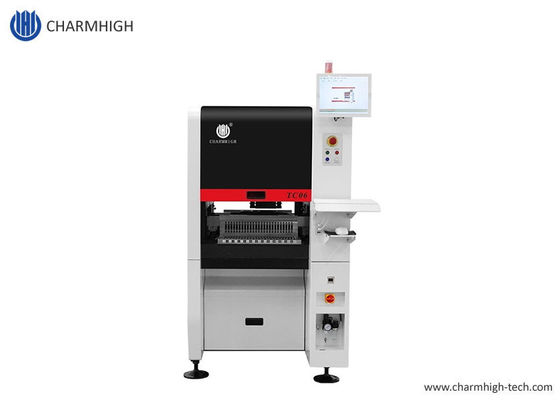 Desain sempit TC06 Modul presisi tinggi SMT Pick and Place Machine 6 Kepala Dukungan 01005
