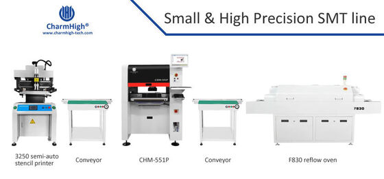 Kecil & Tinggi Precision 4-kepala SMT Line PCBA Manufaktur PCB Majelis