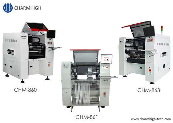 Charmhigh 3 Jenis SMT Pilih dan Tempatkan Mesin Jalur Perakitan PCB BGA 0201