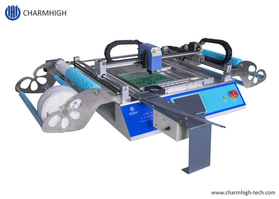 CHMT48VB Dual Side 58 Feeders 2 Kamera Desktop Mesin Pilih dan Tempat SMT